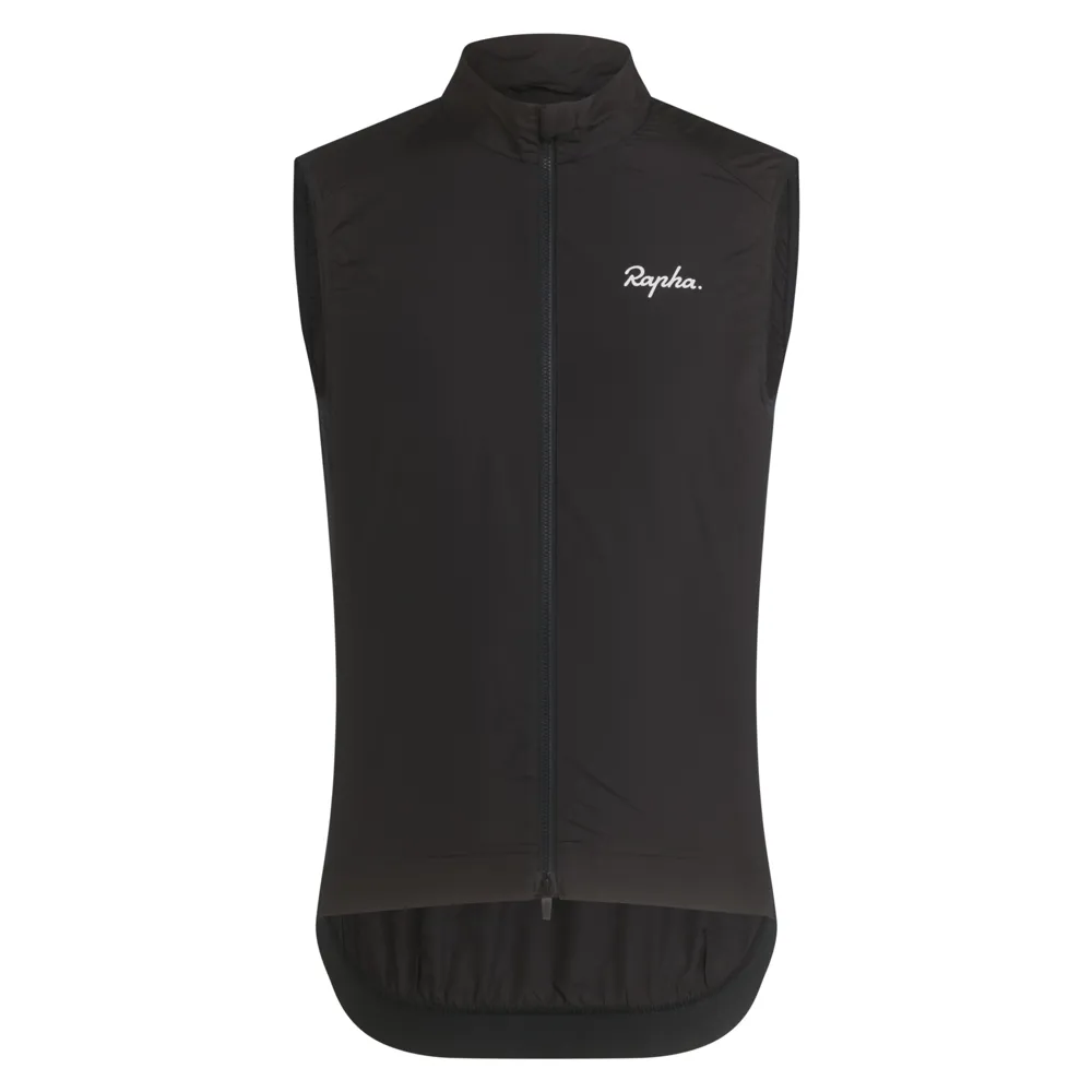 Team Cycles Rapha Men's Core Gilet in Black and White | Interest FREE Finance & Online Refund Policy.